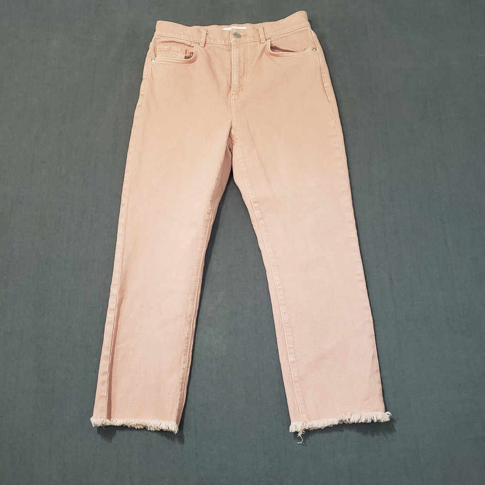 LOFT Cropped Ankle Jeans with Frayed Hem